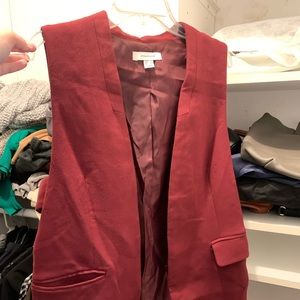 Burgundy vest